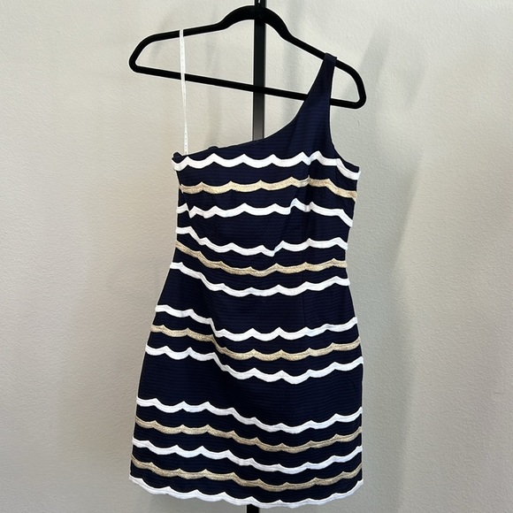 Lilly Pulitzer Tyler True Navy Dress (Size 6) - Picture 5 of 11